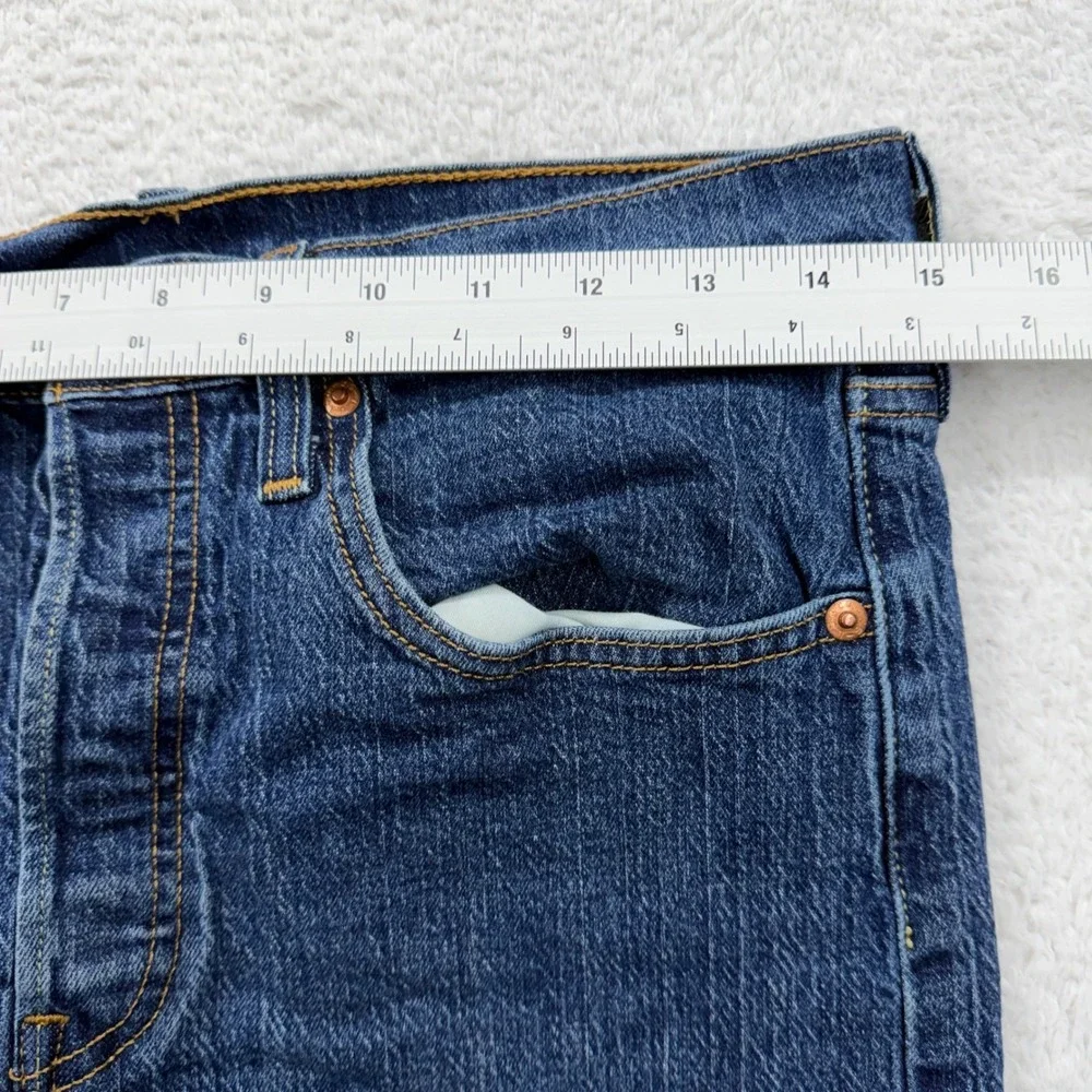 Levi's 501 Premium Button Fly Jeans Mens W30 L30 Dark Wash‎ Denim Pants 30x30